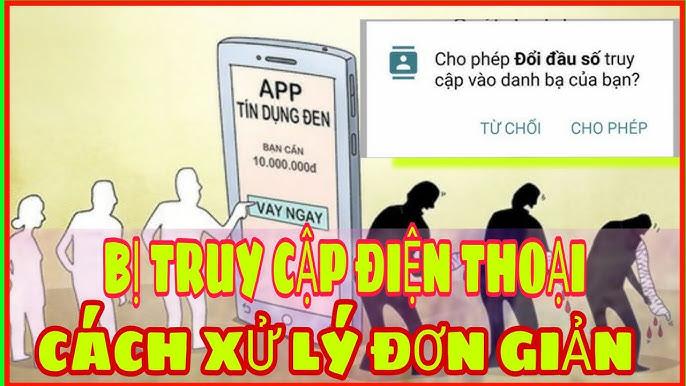 Hình ảnh minh họa các rủi ro khi cho phép ứng dụng truy cập danh bạ