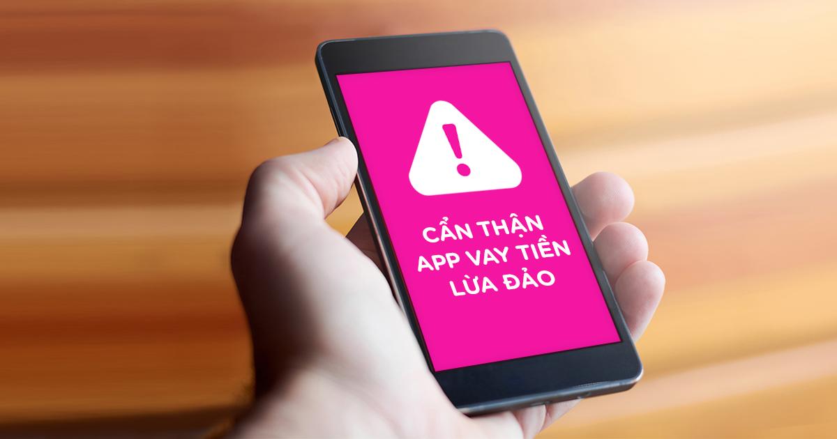 alt text: Hình ảnh minh họa người dùng cần cảnh giác với các app vay tiền online